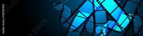 sfondo, pellicola, cinema, film, fotogrammi, rullino, spettacolo, video	