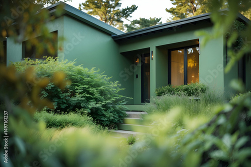 Wallpaper Mural Modern green house exterior landscaping design Torontodigital.ca