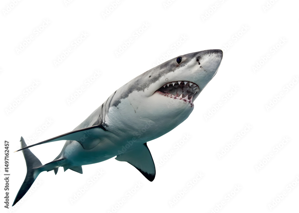 Obraz premium Shark isolated on white