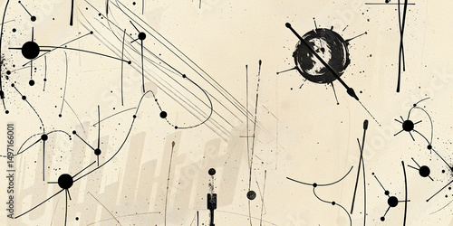 Grunge background with spray paint textures, scribbles and punk-inspired style