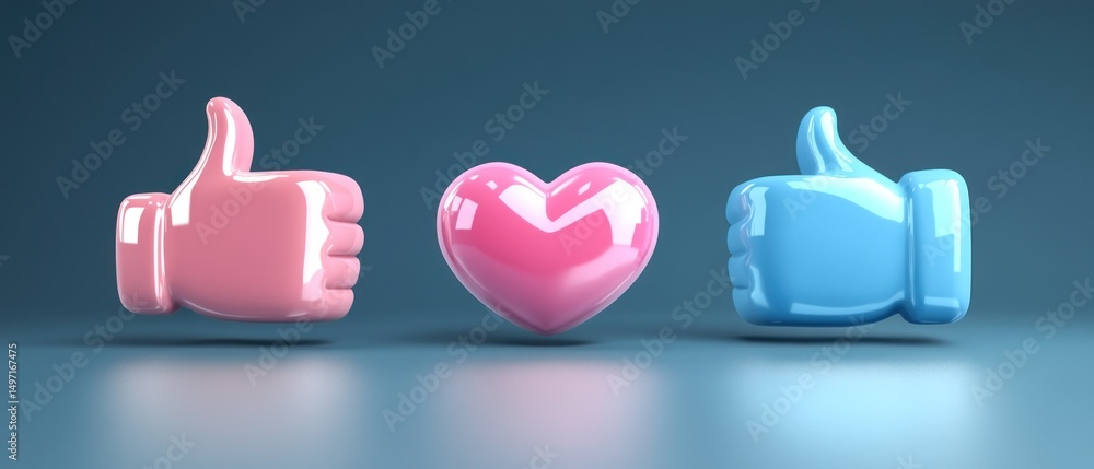 Like love like social media icons