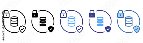 Data Integrity icon sheet multi style collection