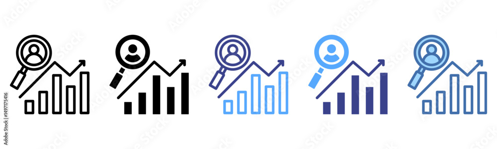 Behavioral Analytics icon sheet multi style collection Behavioral Analytics icon sheet multi style collection