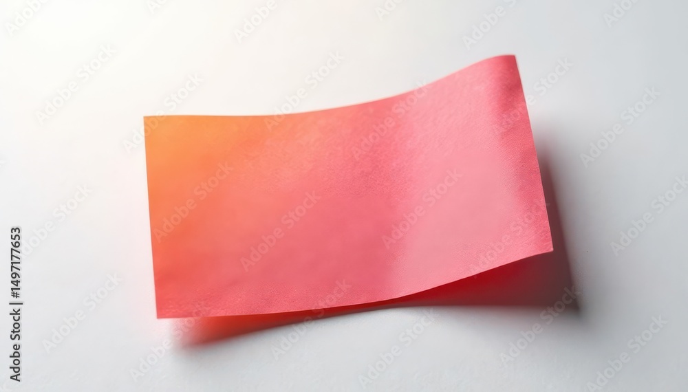 Single, brightly lit flap isolated on pure white background , unfolded, smooth, plastic Single, brightly lit flap isolated on pure white background , unfolded, smooth, plastic