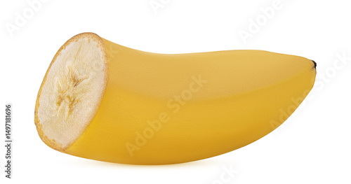 banana cut in half slice