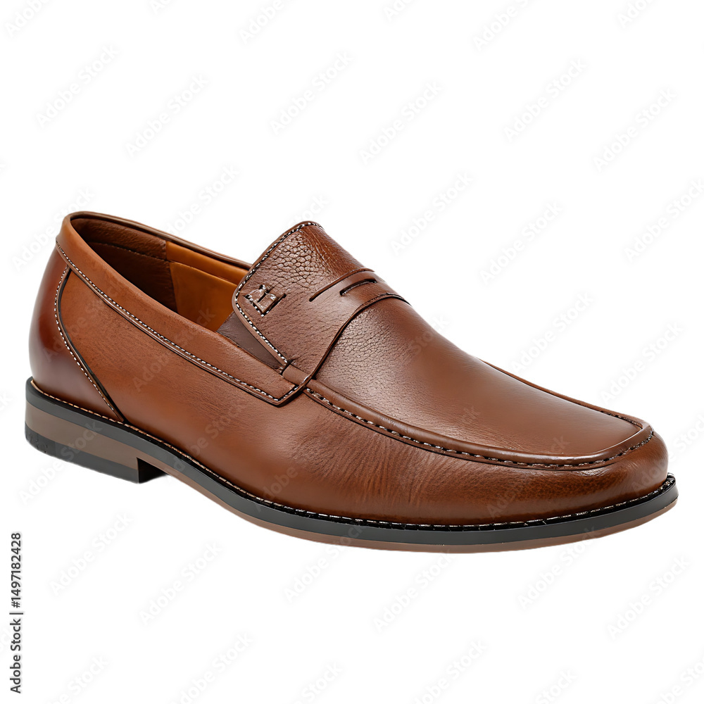 A simple illustration of a Leather shoe design is white background A simple illustration of a Leather shoe design is white background