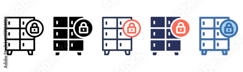 Locker icon sheet multi style collection