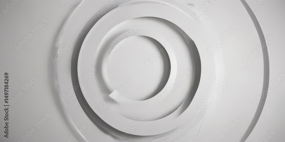 Obraz premium Overlapping circles create a subtle, sophisticated geometric design , grayscale, trend