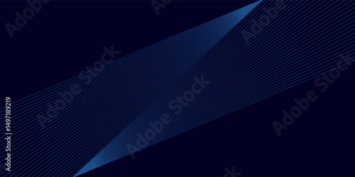 Blue abstract background with blue glowing geometric lines.
