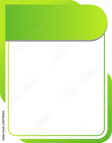 Infographic Data Boxes with Rounded Gradient Frames