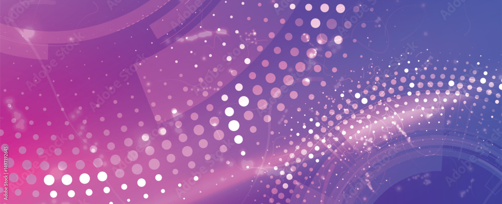 Obraz premium Abstract neon high technology and science background