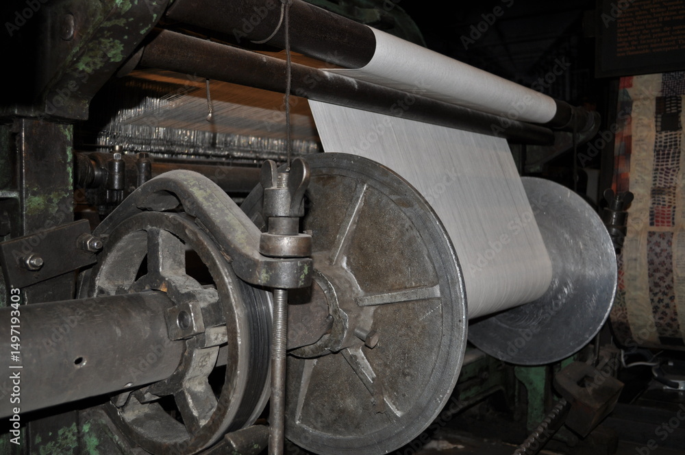 antique fabric making machine fabric factory production line