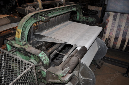 antique fabric making machine fabric factory production line