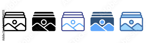 Photo Album icon sheet multi style collection