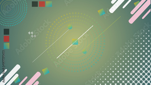 Geometric background abstract design for banner template poster promotion wallpaper and presentation.