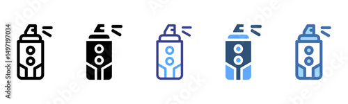 Spray Paint icon sheet multi style collection