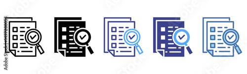 Conclusion icon sheet multi style collection