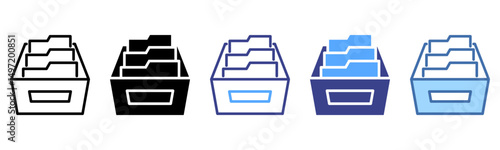 Archiving icon sheet multi style collection