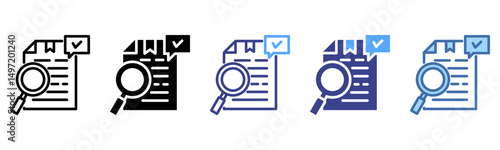 Fact icon sheet multi style collection