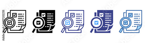 Assessment icon sheet multi style collection