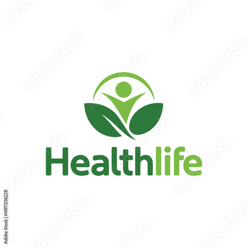 Wellness Logo Design Vector, 