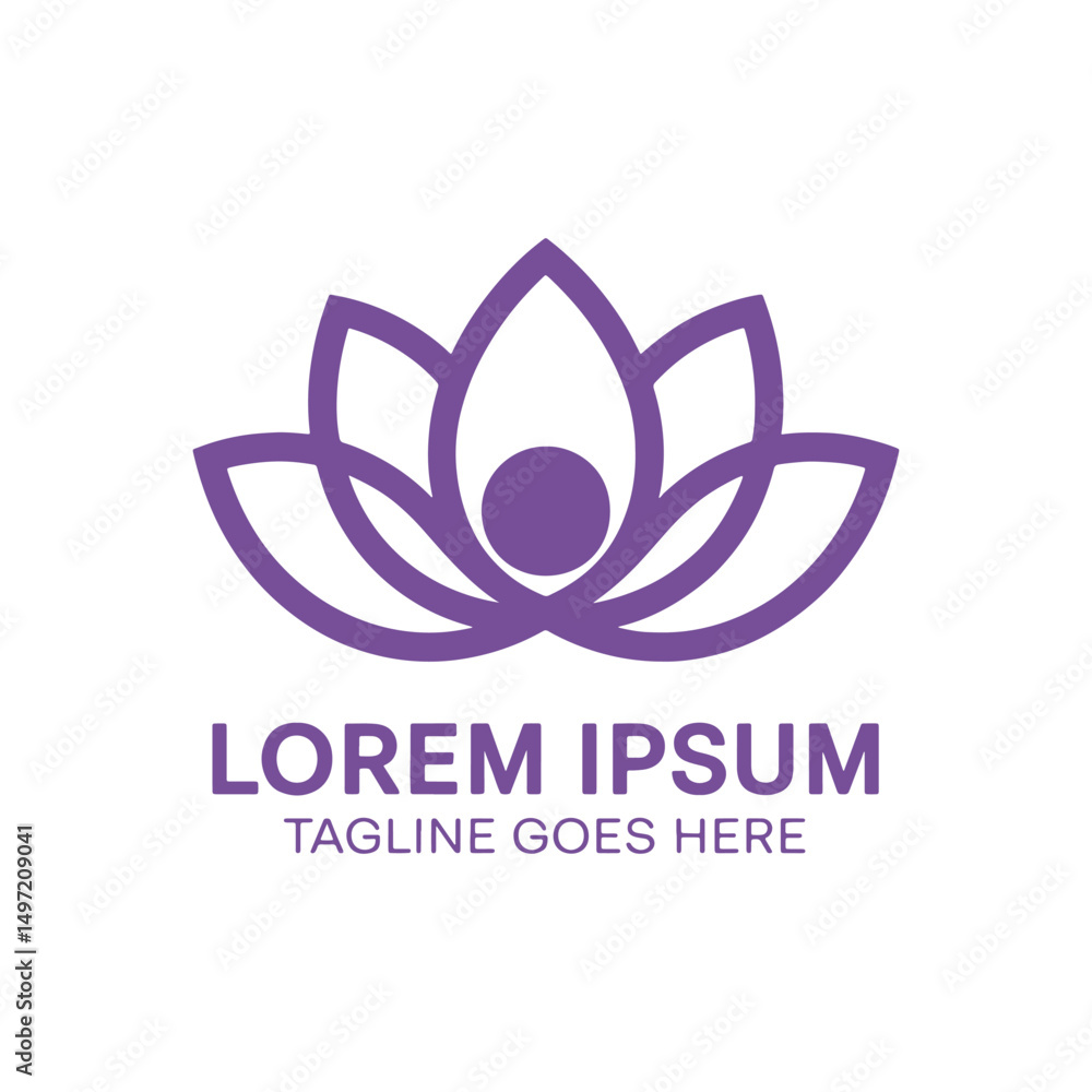 Fototapeta premium Wellness Logo Design Vector, 