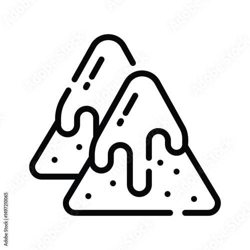 Get a glimpse of this linear dip nachos