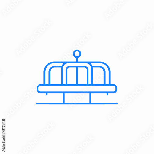 spinner around icon sign vector