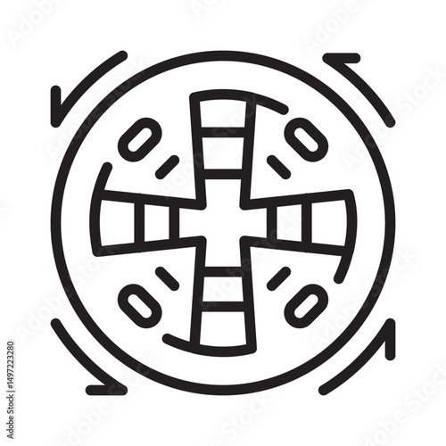 Tunnel Boring Machine Icon