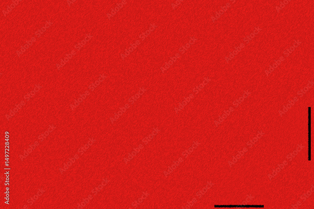 Fototapeta premium Red minimalist design with linear black silhouettes