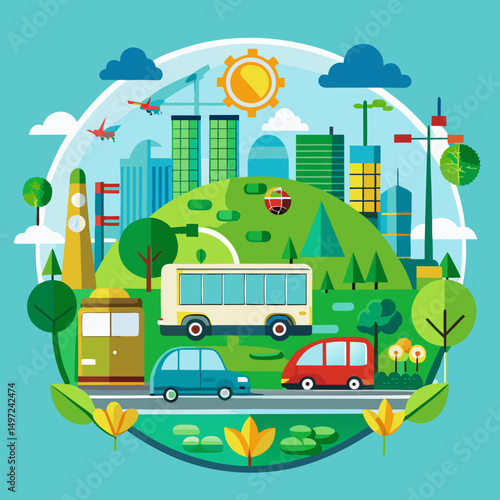 vector illustration of a car