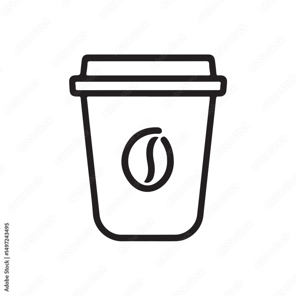 Vector illustrations of drink cups featuring a variety of modern and attractive designs Vector illustrations of drink cups featuring a variety of modern and attractive designs