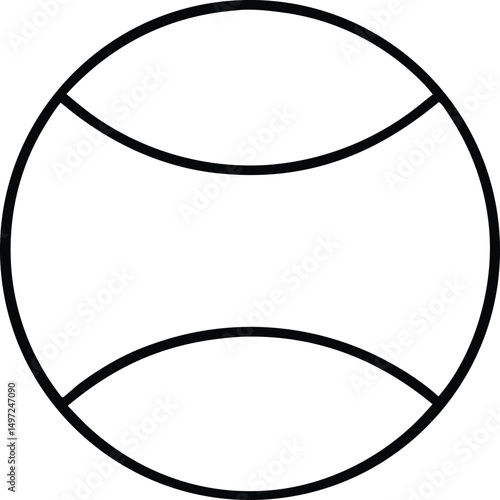 Baseball outline icon. Baseball sport game linear and full pictogram. 