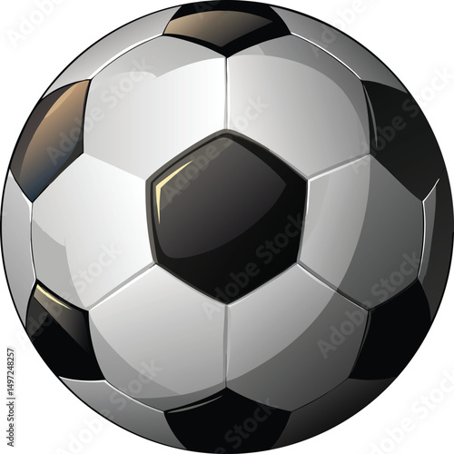 football ball icon, vector soccer ball icon