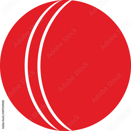 Cricket ball icon, wooden ball icon vector