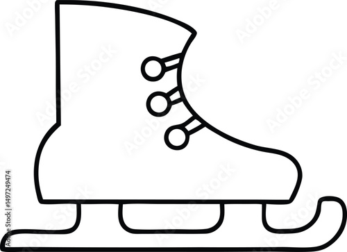 Ice Skating Vector icon