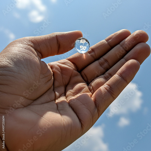 Sky Reflection in Crystal B...