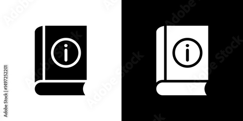 guide book icon Vector in flat style. Collection silhouettes