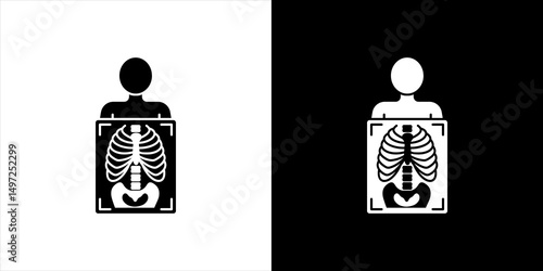 X ray icon Vector in flat style. Collection silhouettes