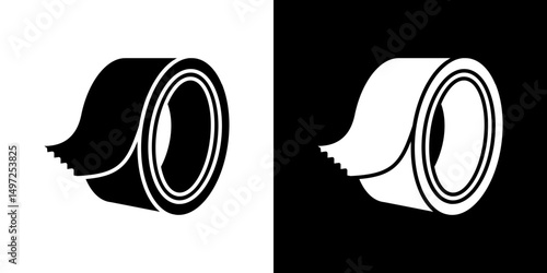Tape icon Vector in flat style. Collection silhouettes