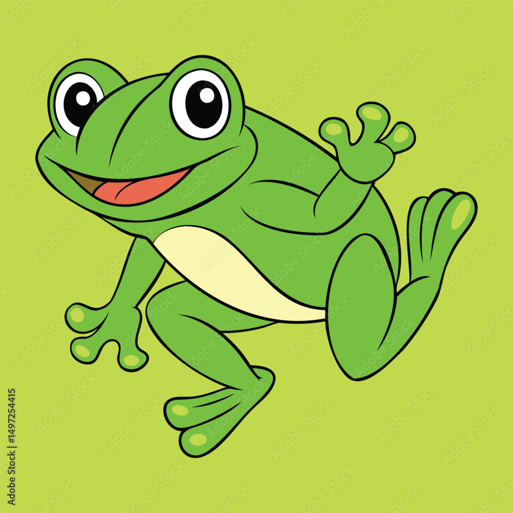 Fototapeta premium Frog Illustration Design