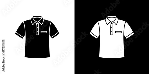 Shirt icon Vector in flat style. Collection silhouettes