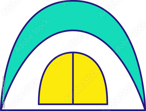 camping tool element vector illustration