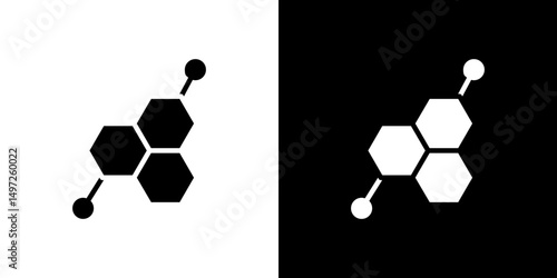 Hormones icon Vector in flat style. Collection silhouettes