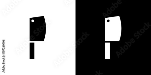 Hatchet icon Vector in flat style. Collection silhouettes