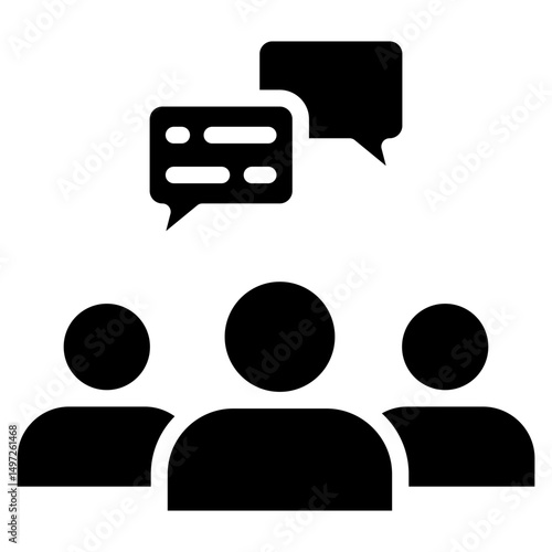 Team Chat  Icon Element For Design
