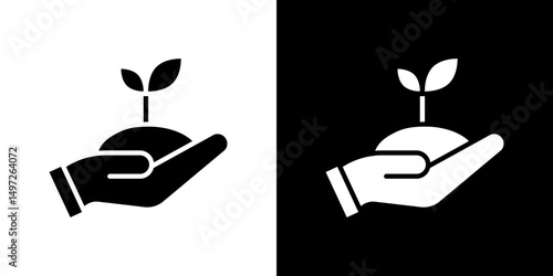 Environment icon Vector in flat style. Collection silhouettes