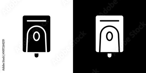 Electrical soap box icon Vector in flat style. Collection silhouettes