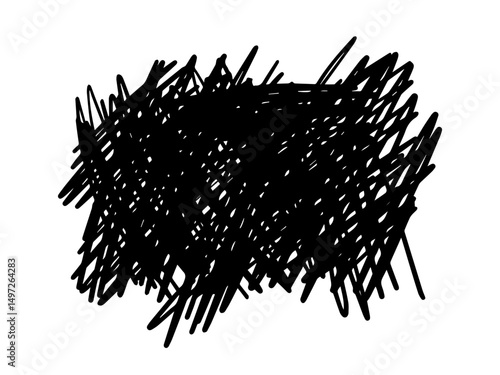 abstract scribble line drawing scratch vector 03