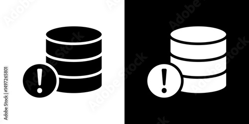 Data loss icon Vector in flat style. Collection silhouettes